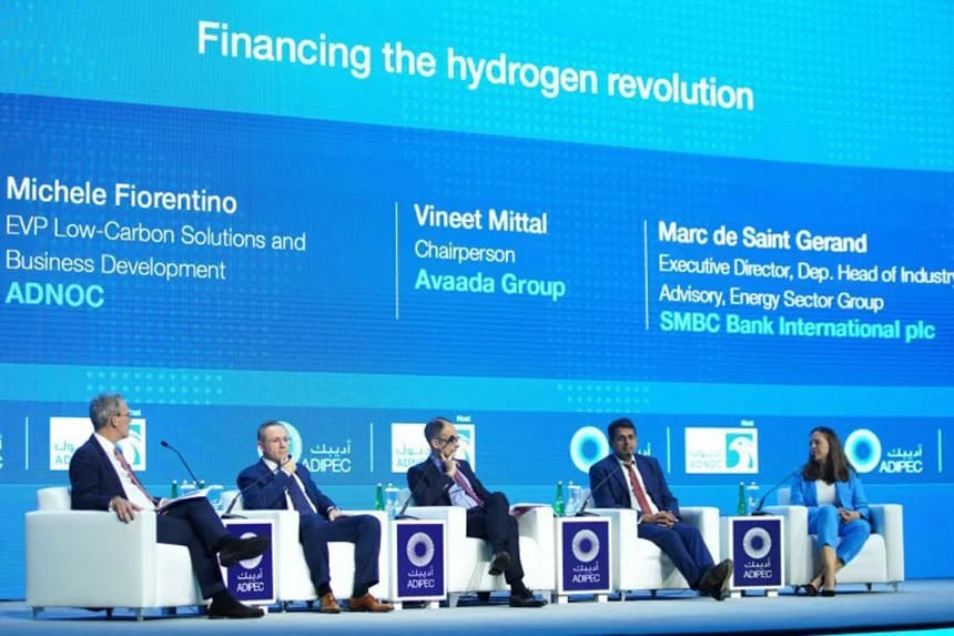 Vineet Mittal in the ADIPEC 2023 panel discussion