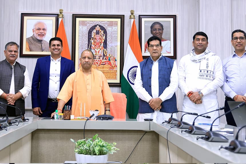 inauguration of Avaada Group's 70 MW Solar Project in Banda