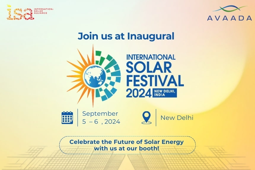 Promotional banner for the International Solar Festival 2024