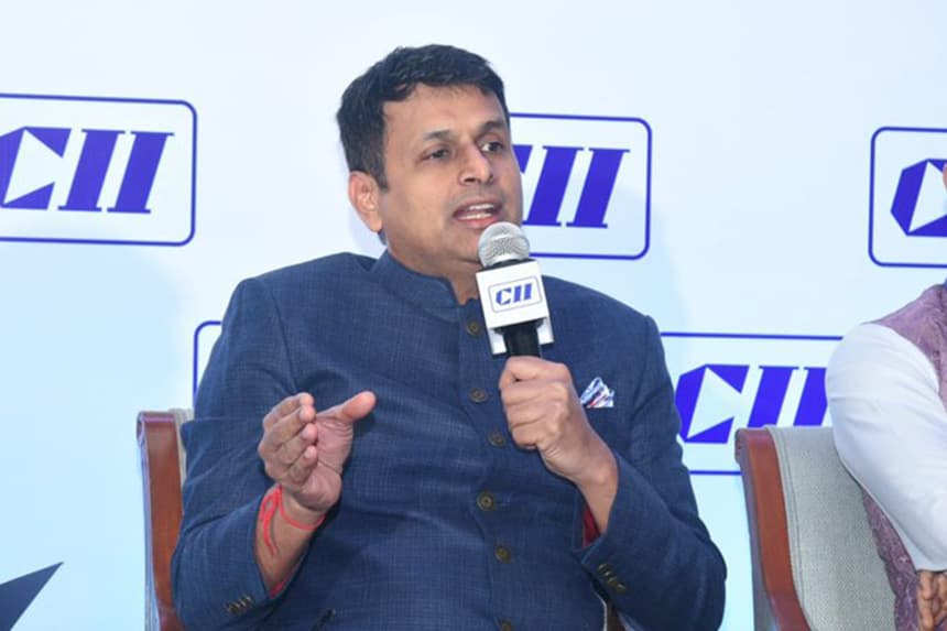 Vineet Mittal speaking at Harit Sagar Conference