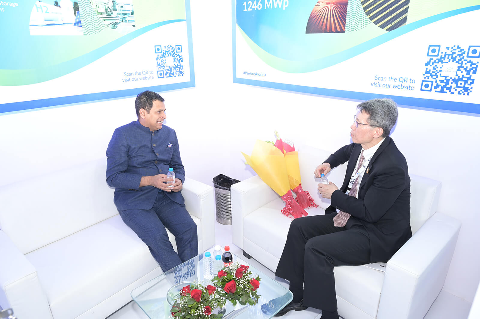 Vineet Mittal discussing renewable energy solutions