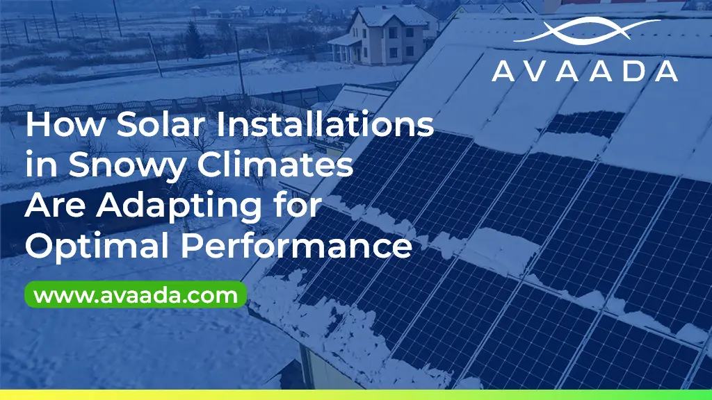 Solar panel installations designed for snowy climate