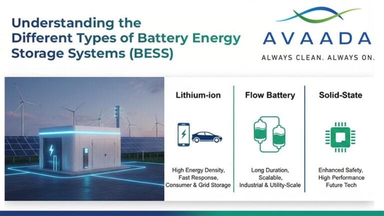 Types of Battery Energy Storage Systems (BESS) | Avaada