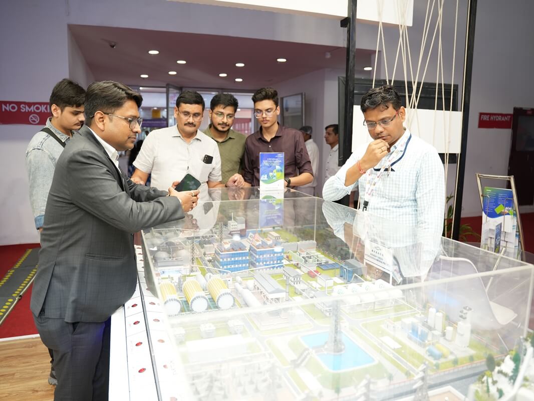 exploring Avaada's modern booth setup at the REI Expo