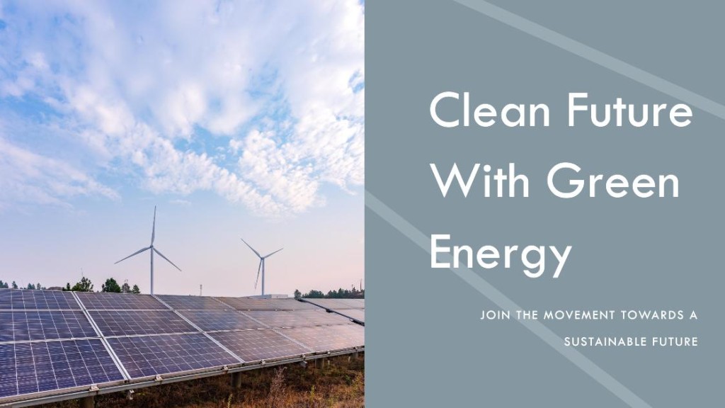 green energy solutions on environment day