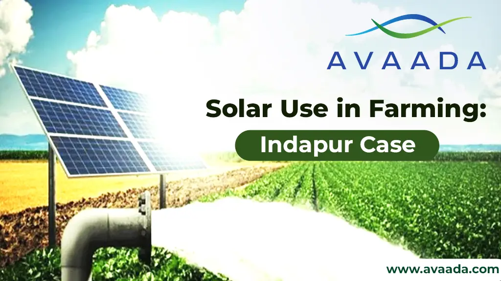 Solar panels used for farming in Indapur
