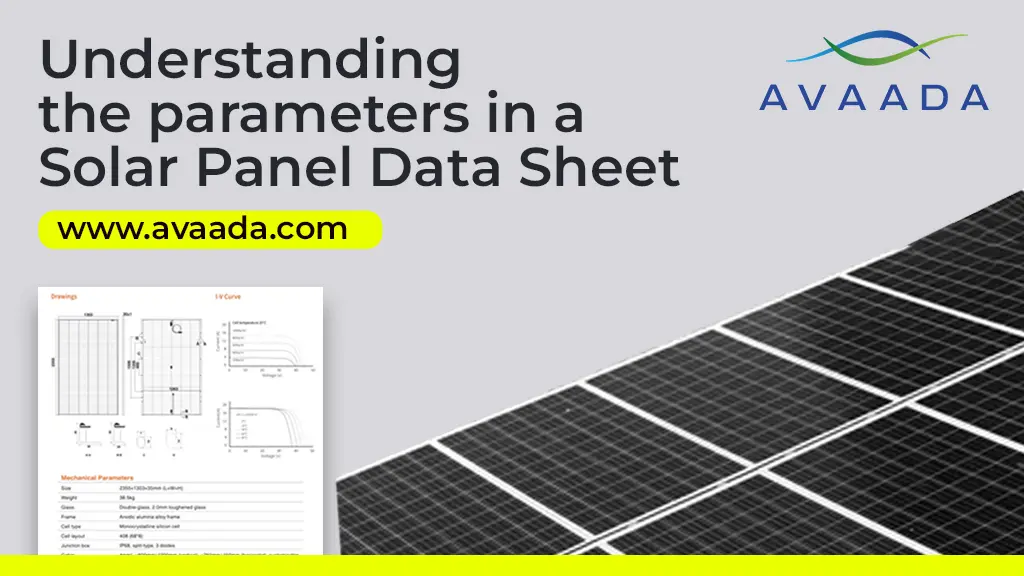 solar panel data sheet parameters